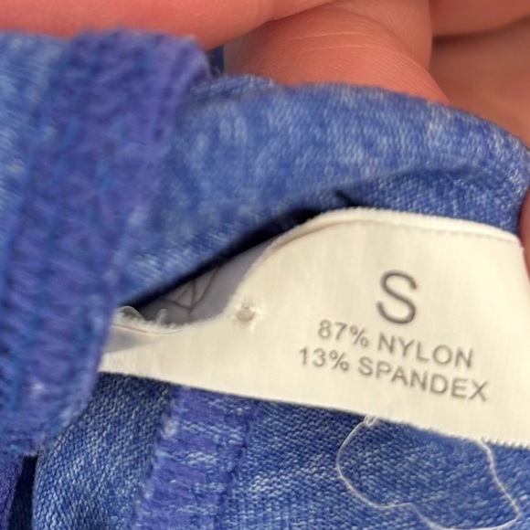 NVGTN Blue Joggers Drawstring Waist Athleisure Workout Gym Sporty Active Wear - Picture 9 of 9